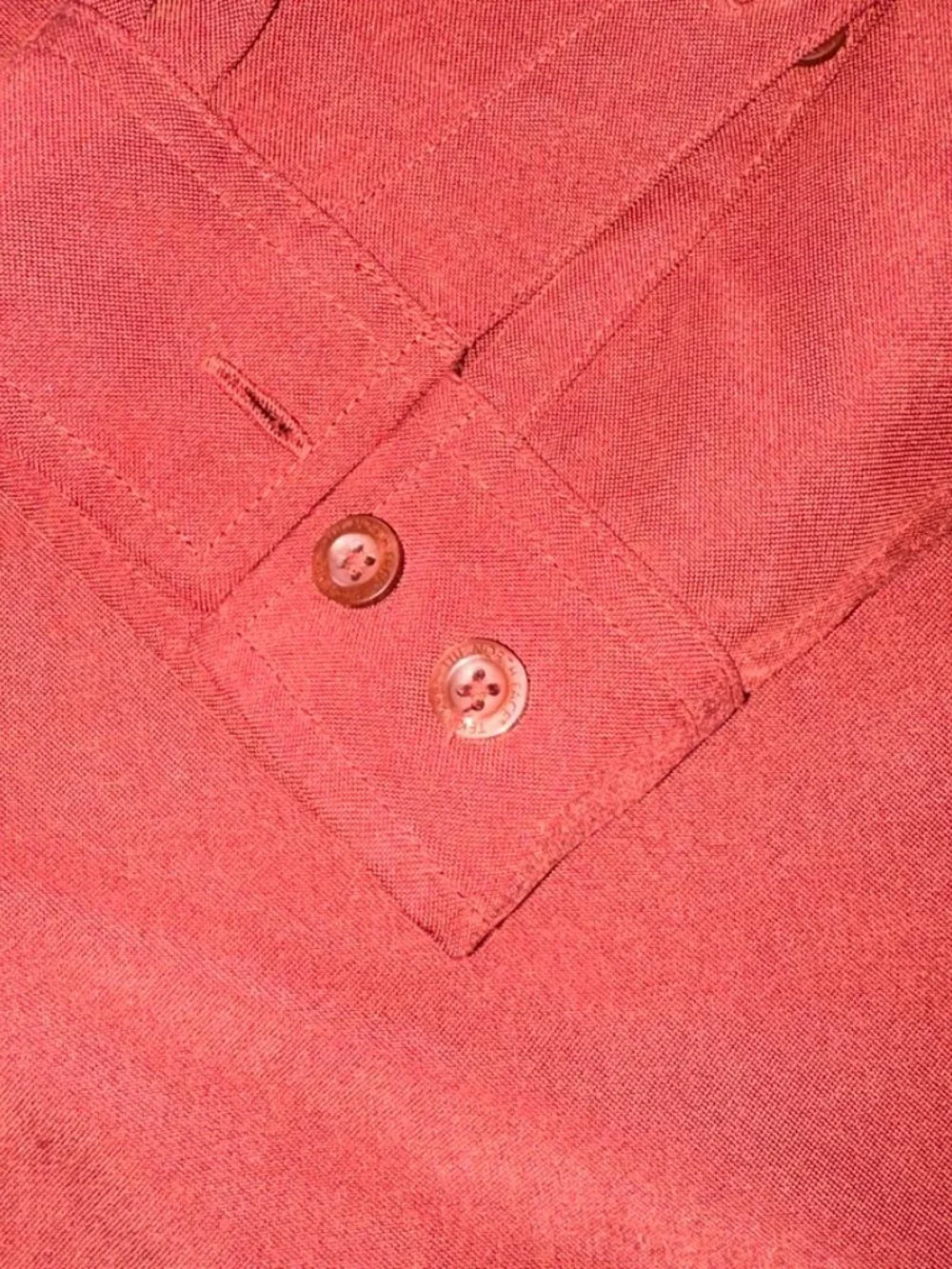 Men's The North Face Long Sleeve Collared Zipper Pocket Nantucket Red XL